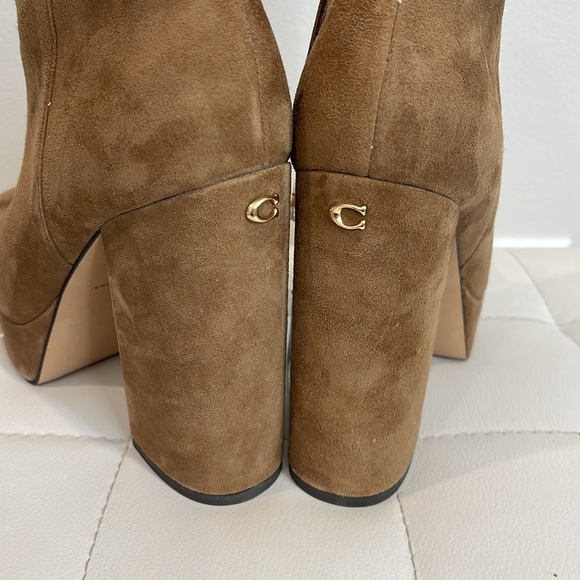 COACH Iona Sued Carmel Bootie - Picture 6 of 10